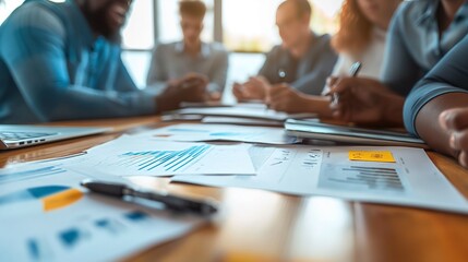 A team of diverse professionals working together