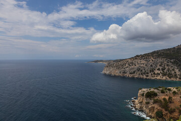 Seascape on the island of Thassos - Greece - Archangelos monastery area