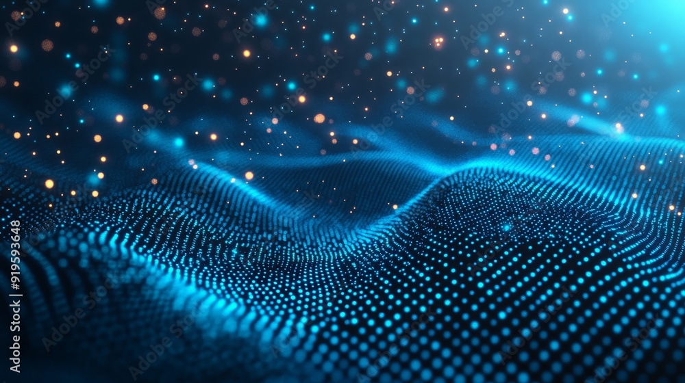 Poster particles in cyberspace and connectivity between digital data networks.