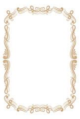 hand drawn luxury calligraphy floral vintage frame