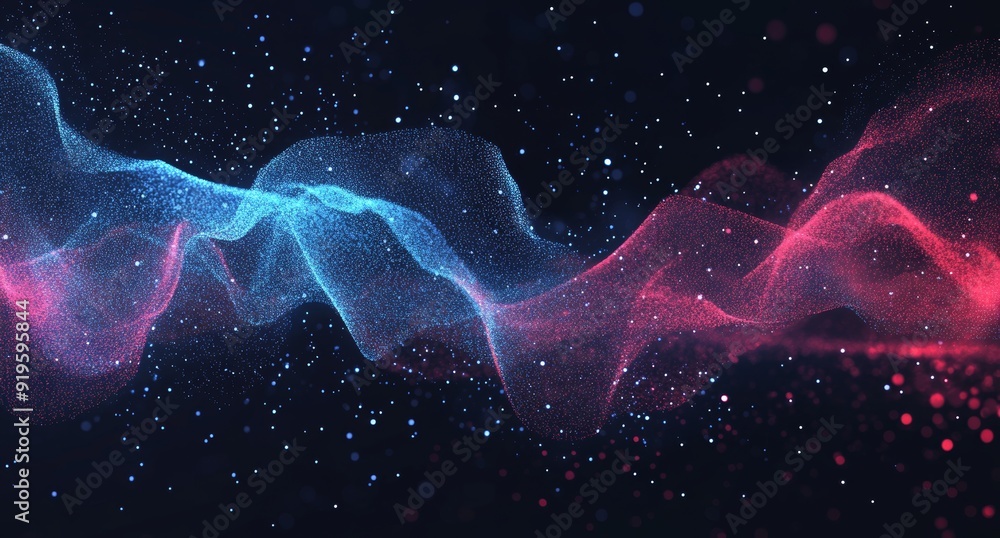 Leinwandbilder A colored background with a block chain text and computer connection, a blockchain network concept, and a distributed register technology