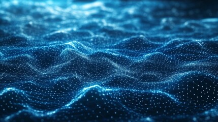 3D rendering of a medical innovation concept in blue with futuristic digital style.