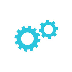 Advanced technology gears icon. From blue icon set.