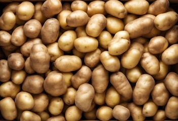 close up of a pile of potatoes