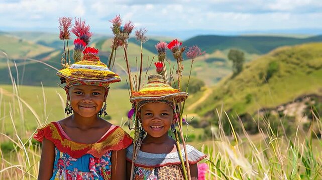 The Bara people live in the southern region of Madagascar's central plateau.