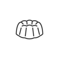 Pound Cake line icon