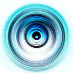Colorful radial motion effect. Abstract rounded background. Color curves and sphere.