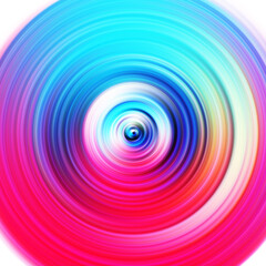 Obraz premium Colorful radial motion effect. Abstract rounded background. Color curves and sphere.