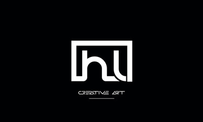 Fototapeta premium HL, LH, H, L abstract letters logo monogram