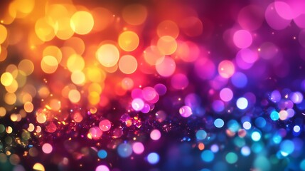 colorful boken glitter background, for celebration or banner, color glitter with delicate beautiful shimmering, abstract wallpaper