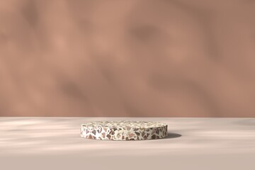 Podium Product Background, 3D Podium Background, Terrazzo Product Background
