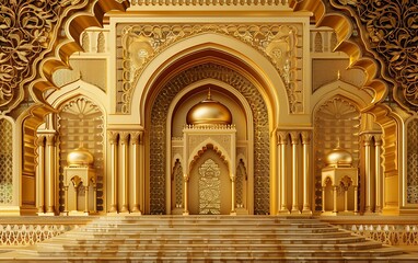 Obraz premium Qasr Al Watan Detailed Interior Architecture