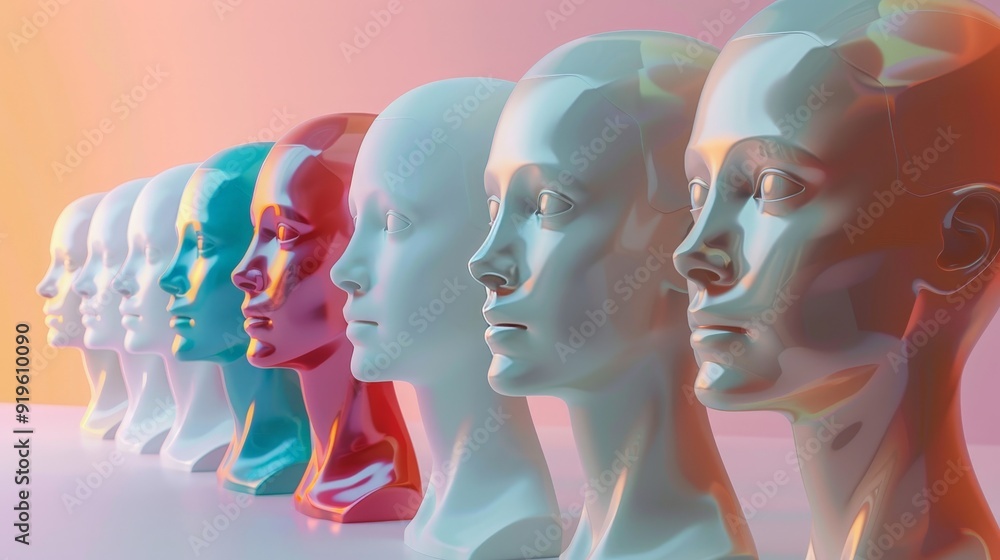 Poster explore the ethical considerations in using laptop 3d models for creating realistic human avatars. w