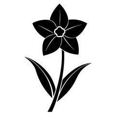 Daffodil Black silhouette