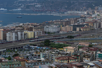 Obraz premium Salerno, Italian seaside city