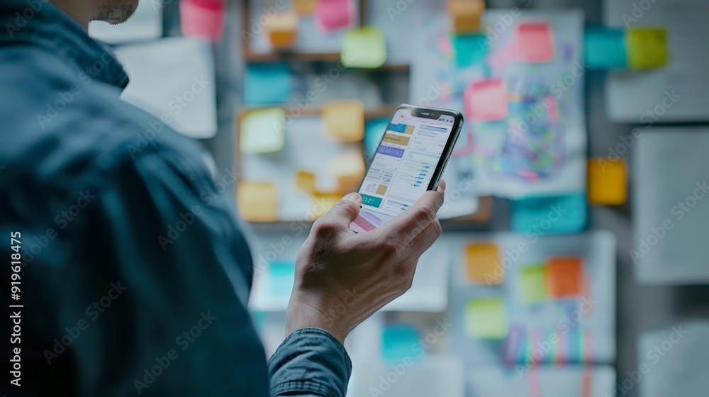 Aufkleber imagine a smartphone with built-in project management tools, keeping you organized and on top of you
