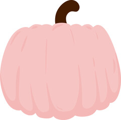 Pink Pumpkin Illustration 