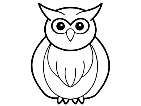 recommend clip art: Black and White Owl Illustration Vector Owl Cartoons, Clipart, and Line Art Design,  Detailed black and white owl vector illustration, ideal for clipart, cartoons, and line art designs.