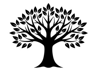 Obraz premium Beautifully Crafted Tree Icons Set Vector, Clipart, Line Art, A set of beautifully crafted tree icons in vector, clipart, and line art designs.