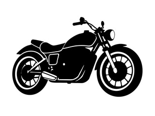 Motorcycle with Rear Wheel Perspective Vector Illustration Cartoons, Clipart, Line Art Design, Detailed motorcycle vector art with rear wheel perspective for illustrations, cartoons, and clipart.