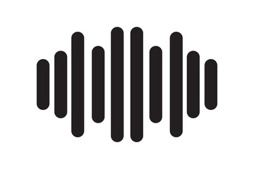 sound icon set. digital recorder voice audio wave vector symbol. soundwave frequency icon in black and white color. Sound waves, Equalizer, Audio waves, Radio signal, Music.