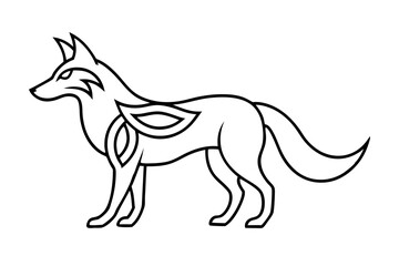 Celtic Wolf Tattoo Design Symbol Vector Illustration, Cartoons, Clipart, Line Art, Celtic Wolf tattoo design symbol in vector format - perfect for illustration and clipart.