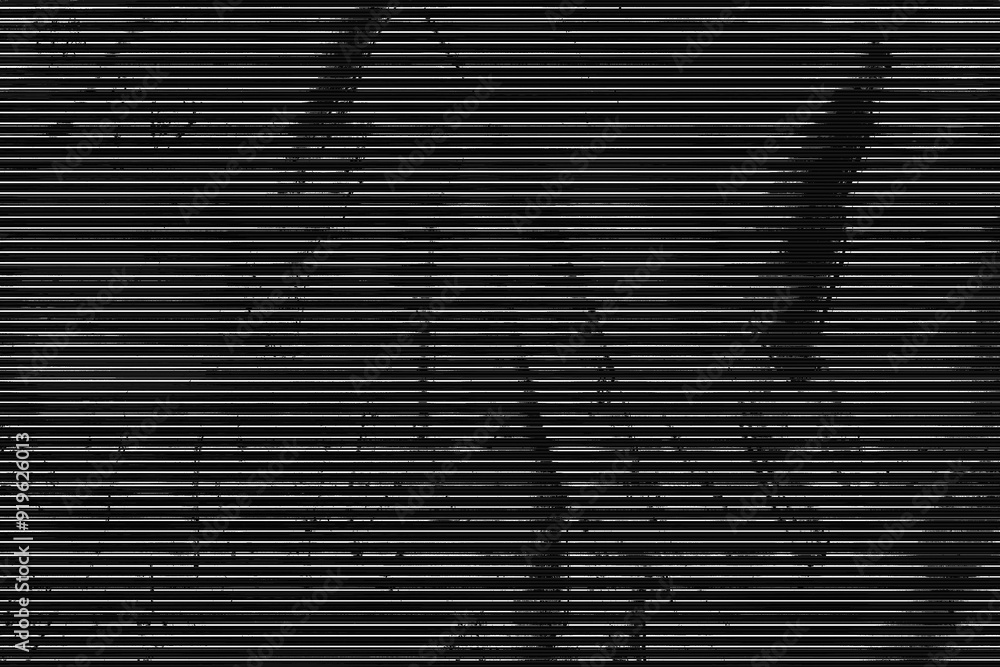 Poster screen display glitch lines abstract background in black and white