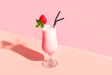 Strawberry milkshake, smoothie