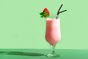 Strawberry milkshake, smoothie