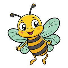 Cartoon Style Bee Illustration