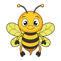 Cartoon Style Bee Illustration
