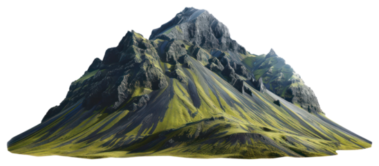 PNG Majestic isolated mountain landscape