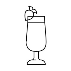 yogurt smoothie drink line icon vector. yogurt smoothie drink sign. isolated contour symbol black illustration