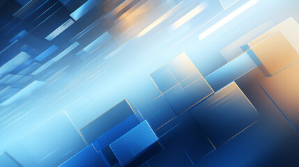 Obraz premium Abstract digital technology futuristic 3d square blue background. blue background poster with dynamic. modern digital design for web, print, and technology concepts.