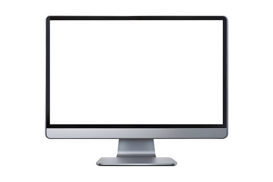 Monitor with transparent screen, mockup