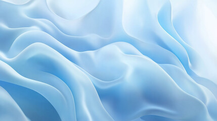 Fototapeta premium soft light blue wave papercut background.