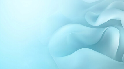 Obraz premium soft light blue wave papercut background.
