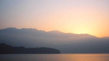 Fototapeta premium sunrise over the river