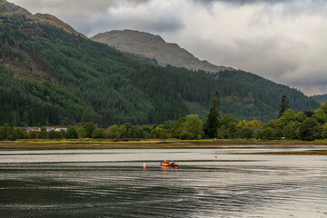 The Loch Long, seen from Arrochar, Scotland, UK