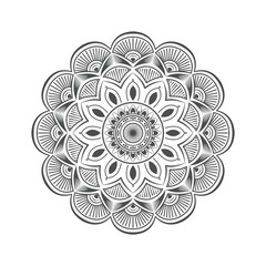 Ornament beautiful card with mandala. Geometric circle element made in vector