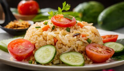 photo of fried rice on a plate