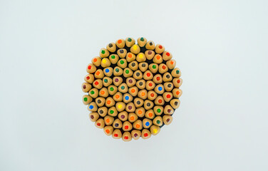 Colored Pencils Isolated Children Color pens for Art