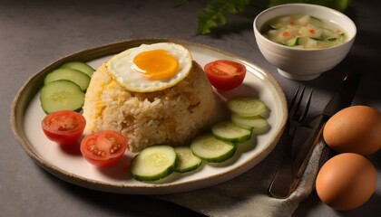photo of fried rice on a plate