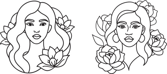 two girls in a black and white