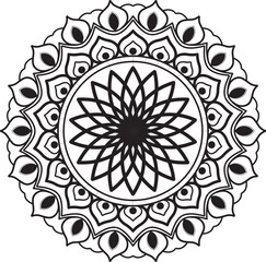 Arabesque Ornamental mandala for floral Patterns of Peace and Mindfulness. Hand drawn gorgeous ethnic for card, invitation card, anniversary card, tiles, mosaic, texture, wall for decorating.
