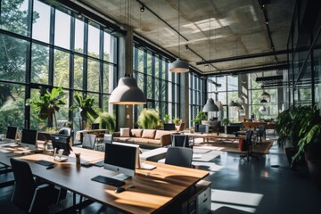 Interior of a start up empty office