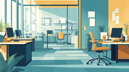 Office Reopen. Back to office workspace after covid-19 crisis for support