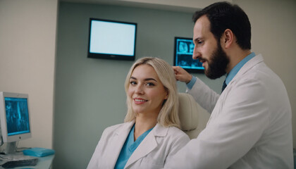 Fototapeta premium friendly woman doctor