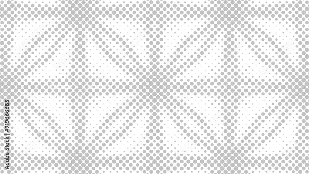 Poster halftone texture grey white background with smoke wave flowing. minimal design motion graphics. seam