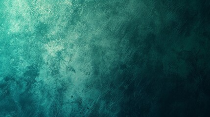Fototapeta premium Vivid Turquoise and Forest Green Grainy Gradient Backdrop with Textured Noise Effect